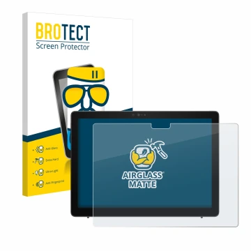 Vorderseite einer Produktverpackung mit dem Markenlogo BROTECT. Daneben ist das Gerät Dell Latitude 7210 2-in-1 mit dem zugehö