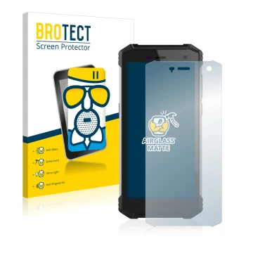 Vorderseite einer Produktverpackung mit dem Markenlogo BROTECT. Daneben ist das Gerät Hammer Energy 2 mit dem zugehörigen Disp