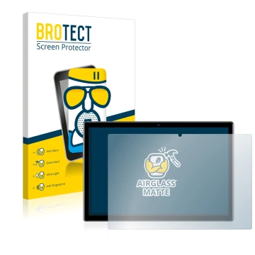 Vorderseite einer Produktverpackung mit dem Markenlogo BROTECT. Daneben ist das Gerät Teclast P20HD mit dem zugehörigen Displa