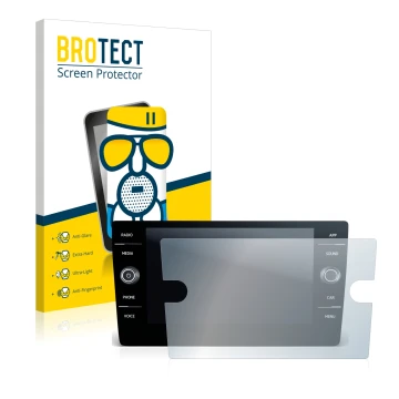 Vorderseite einer Produktverpackung mit dem Markenlogo BROTECT. Daneben ist das Gerät Volkswagen T-Roc Cabriolet Style TSI 202