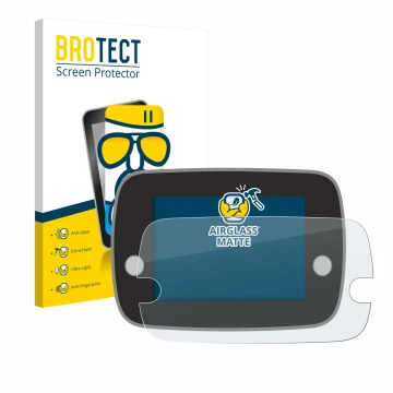 Vorderseite einer Produktverpackung mit dem Markenlogo BROTECT. Daneben ist das Gerät Fiat 500 Series 8 2020 Uconnect 7