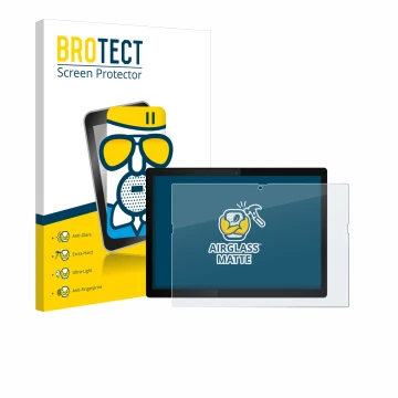 Vorderseite einer Produktverpackung mit dem Markenlogo BROTECT. Daneben ist das Gerät Lenovo ThinkPad X12 Detachable Gen 1 mit