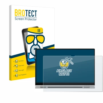 Vorderseite einer Produktverpackung mit dem Markenlogo BROTECT. Daneben ist das Gerät Samsung Galaxy Book Pro 360 13