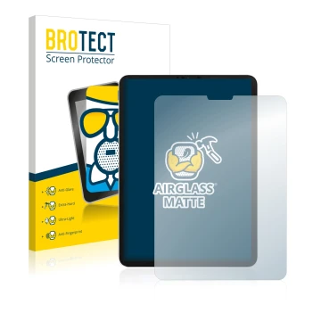 Vorderseite einer Produktverpackung mit dem Markenlogo BROTECT. Daneben ist das Gerät Apple iPad Pro 11