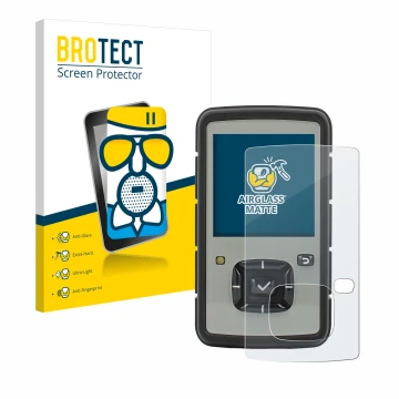 Vorderseite einer Produktverpackung mit dem Markenlogo BROTECT. Daneben ist das Gerät TPL Birdy Slim mit dem zugehörigen Displ