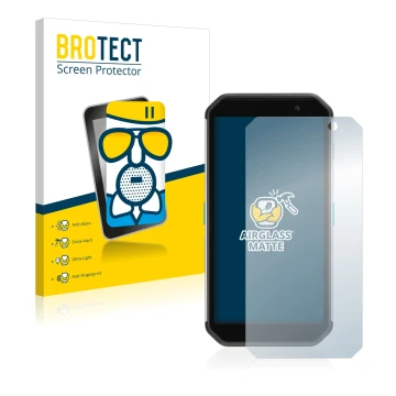 Vorderseite einer Produktverpackung mit dem Markenlogo BROTECT. Daneben ist das Gerät Almex AiM TC601 mit dem zugehörigen Disp