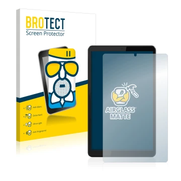 Vorderseite einer Produktverpackung mit dem Markenlogo BROTECT. Daneben ist das Gerät Lenovo Tab M8 (3. Gen.) mit dem zugehöri