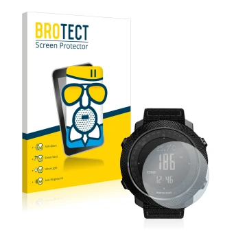 Vorderseite einer Produktverpackung mit dem Markenlogo BROTECT. Daneben ist das Gerät Explopur North Edge Apache mit dem zugeh