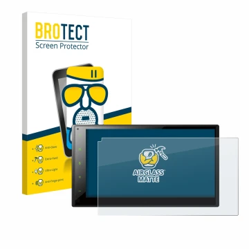 Vorderseite einer Produktverpackung mit dem Markenlogo BROTECT. Daneben ist das Gerät Pioneer SPH-DA160DAB mit dem zugehörigen