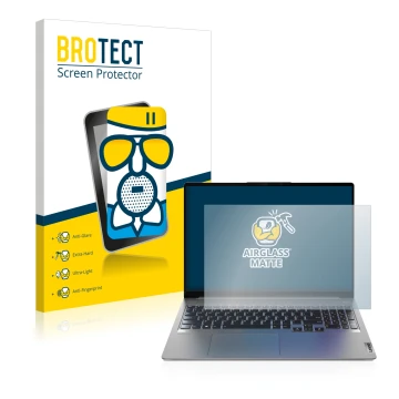 Vorderseite einer Produktverpackung mit dem Markenlogo BROTECT. Daneben ist das Gerät Lenovo IdeaPad 5 Pro 16