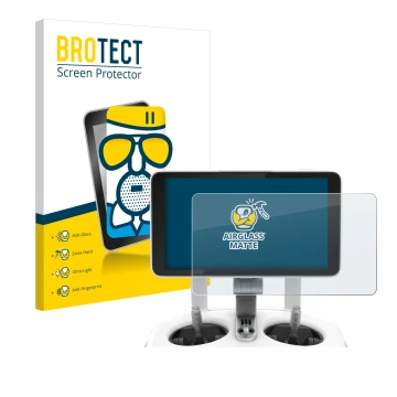 Vorderseite einer Produktverpackung mit dem Markenlogo BROTECT. Daneben ist das Gerät DJI Phantom 4 Pro+/Adv+ 5.5
