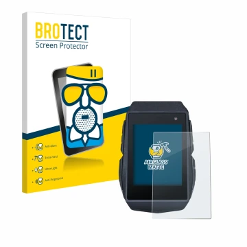 Vorderseite einer Produktverpackung mit dem Markenlogo BROTECT. Daneben ist das Gerät Sigma ROX 11.1 Evo mit dem zugehörigen D