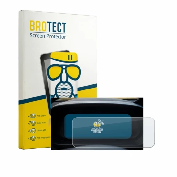 Vorderseite einer Produktverpackung mit dem Markenlogo BROTECT. Daneben ist das Gerät Hyundai i20 BC3 2021 Cockpit mit dem zug