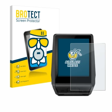 Vorderseite einer Produktverpackung mit dem Markenlogo BROTECT. Daneben ist das Gerät Bosch Nyon 2 2021 mit dem zugehörigen Di