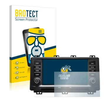 Vorderseite einer Produktverpackung mit dem Markenlogo BROTECT. Daneben ist das Gerät Seat Ateca 2017 mit dem zugehörigen Disp