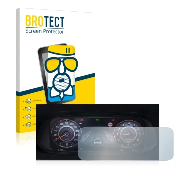 Vorderseite einer Produktverpackung mit dem Markenlogo BROTECT. Daneben ist das Gerät Hyundai i20N 2021 Cockpit mit dem zugehö