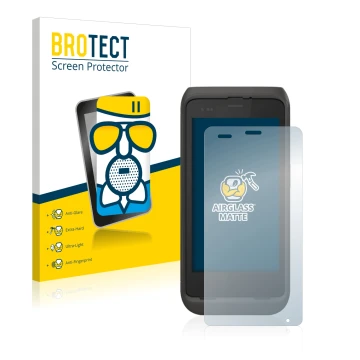 Vorderseite einer Produktverpackung mit dem Markenlogo BROTECT. Daneben ist das Gerät Honeywell CT45 XP mit dem zugehörigen Di