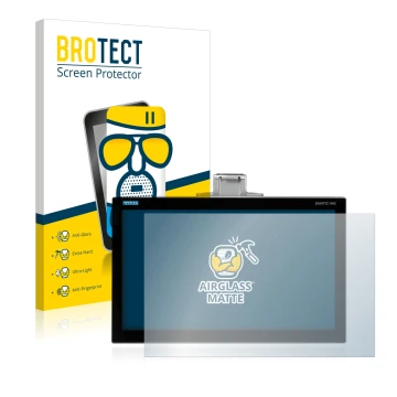 Vorderseite einer Produktverpackung mit dem Markenlogo BROTECT. Daneben ist das Gerät Siemens Simatic HMI TP1200 Comfort Pro m