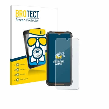 Vorderseite einer Produktverpackung mit dem Markenlogo BROTECT. Daneben ist das Gerät AGM H5 mit dem zugehörigen Displayschutz