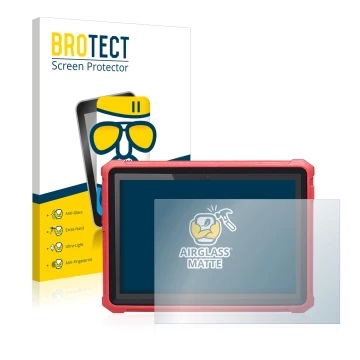 Vorderseite einer Produktverpackung mit dem Markenlogo BROTECT. Daneben ist das Gerät Launch X-431 Pro 5 mit dem zugehörigen D