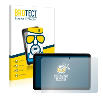Vorderseite einer Produktverpackung mit dem Markenlogo BROTECT. Daneben ist das Gerät MEDION Lifetab P10752 mit dem zugehörige