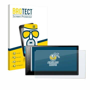 Vorderseite einer Produktverpackung mit dem Markenlogo BROTECT. Daneben ist das Gerät Pioneer SPH-DA360DAB mit dem zugehörigen