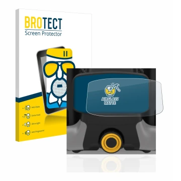 Vorderseite einer Produktverpackung mit dem Markenlogo BROTECT. Daneben ist das Gerät PowaKaddy CT8 mit dem zugehörigen Displa