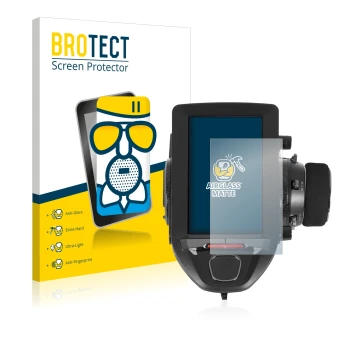 Vorderseite einer Produktverpackung mit dem Markenlogo BROTECT. Daneben ist das Gerät Futaba 7PXR mit dem zugehörigen Displays