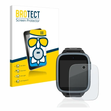 Vorderseite einer Produktverpackung mit dem Markenlogo BROTECT. Daneben ist das Gerät Xplora XGO3 (1. Gen.) mit dem zugehörige