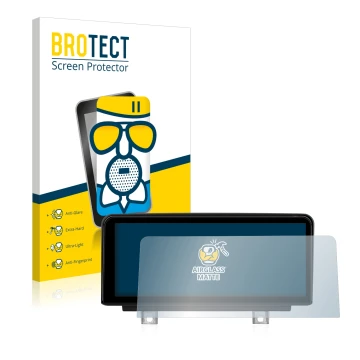 Vorderseite einer Produktverpackung mit dem Markenlogo BROTECT. Daneben ist das Gerät Koason BMW 3 Series 10.25