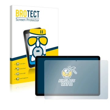 Vorderseite einer Produktverpackung mit dem Markenlogo BROTECT. Daneben ist das Gerät Xiaomi Redmi Pad (im Querformat) mit dem