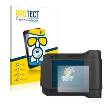 Vorderseite einer Produktverpackung mit dem Markenlogo BROTECT. Daneben ist das Gerät Swissphone s.Quad X35 mit dem zugehörige