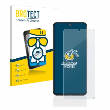 Vorderseite einer Produktverpackung mit dem Markenlogo BROTECT. Daneben ist das Gerät Xiaomi 12T Pro mit dem zugehörigen Displ