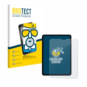 Vorderseite einer Produktverpackung mit dem Markenlogo BROTECT. Daneben ist das Gerät Apple iPad Pro 11