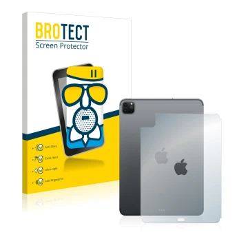 Vorderseite einer Produktverpackung mit dem Markenlogo BROTECT. Daneben ist das Gerät Apple iPad Pro 11