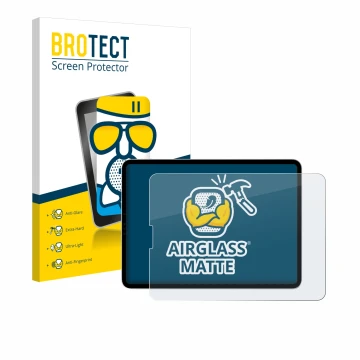 Vorderseite einer Produktverpackung mit dem Markenlogo BROTECT. Daneben ist das Gerät Apple iPad Pro 11