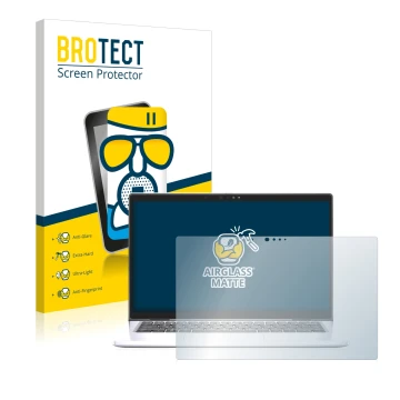 Vorderseite einer Produktverpackung mit dem Markenlogo BROTECT. Daneben ist das Gerät Dell Latitude 7330 Laptop mit dem zugehö