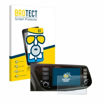 Vorderseite einer Produktverpackung mit dem Markenlogo BROTECT. Daneben ist das Gerät Hyundai i20 2020 8