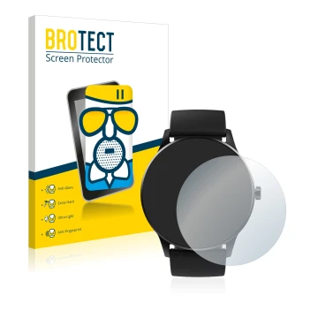 Vorderseite einer Produktverpackung mit dem Markenlogo BROTECT. Daneben ist das Gerät Denver SW-173 mit dem zugehörigen Displa