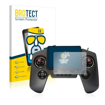 Vorderseite einer Produktverpackung mit dem Markenlogo BROTECT. Daneben ist das Gerät FrSky Twin Lite mit dem zugehörigen Disp