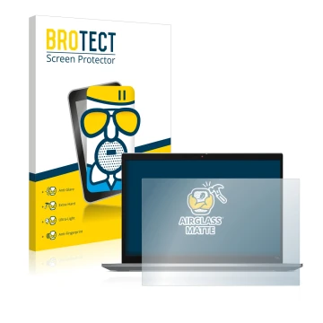 Vorderseite einer Produktverpackung mit dem Markenlogo BROTECT. Daneben ist das Gerät Lenovo ThinkPad T14s Gen 3 mit dem zugeh