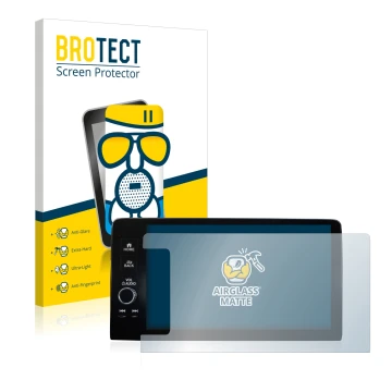 Vorderseite einer Produktverpackung mit dem Markenlogo BROTECT. Daneben ist das Gerät Honda HR-V 2022 Navigationssystem Rechts