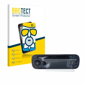 Vorderseite einer Produktverpackung mit dem Markenlogo BROTECT. Daneben ist das Gerät Fiat Panda 2019 mit dem zugehörigen Disp