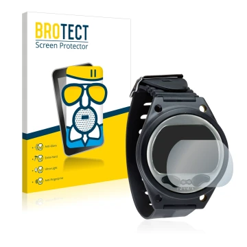 Vorderseite einer Produktverpackung mit dem Markenlogo BROTECT. Daneben ist das Gerät SCUBAPRO Aladin Sport (Matrix) mit dem z