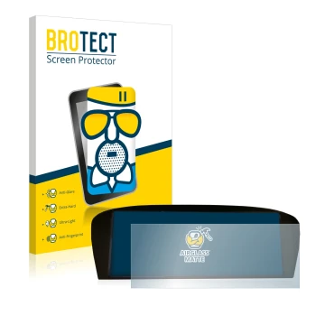 Vorderseite einer Produktverpackung mit dem Markenlogo BROTECT. Daneben ist das Gerät BMW E91 320d CiC Professional mit dem zu