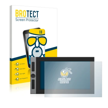 Vorderseite einer Produktverpackung mit dem Markenlogo BROTECT. Daneben ist das Gerät XP-Pen Artist Pro 16 15.4