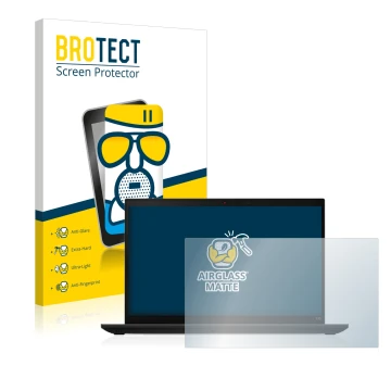 Vorderseite einer Produktverpackung mit dem Markenlogo BROTECT. Daneben ist das Gerät Lenovo ThinkPad L15 Gen 3 mit dem zugehö