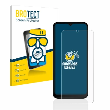 Vorderseite einer Produktverpackung mit dem Markenlogo BROTECT. Daneben ist das Gerät Nokia C32 mit dem zugehörigen Displaysch