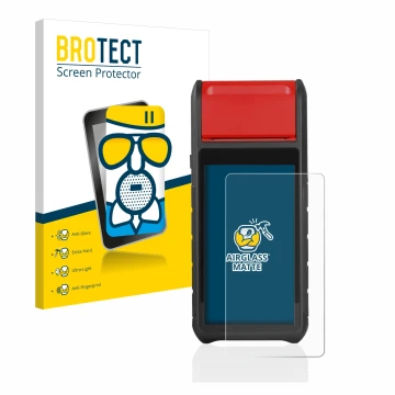 Vorderseite einer Produktverpackung mit dem Markenlogo BROTECT. Daneben ist das Gerät Autel MaxiBAS BT608 mit dem zugehörigen 