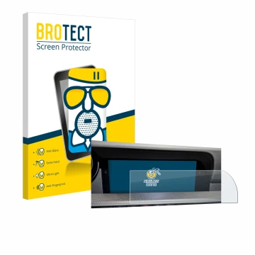 Vorderseite einer Produktverpackung mit dem Markenlogo BROTECT. Daneben ist das Gerät Porsche 911 Typ 992 Cabrio PCM 6.0 mit d